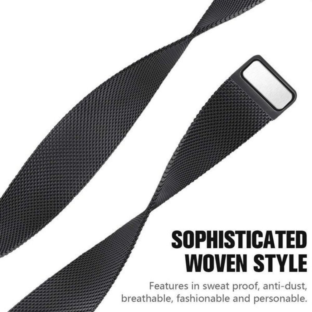 Strap-it Strap-it Bracelet Milanais Fitbit Charge 4 (noir)