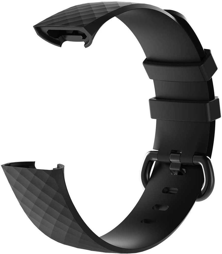 Strap-it Strap-it Bracelet silicone Fitbit Charge 4 (noir)