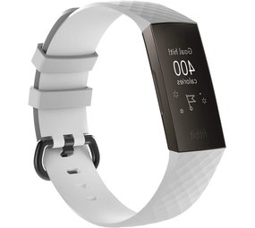 Strap-it Bracelet silicone Fitbit Charge 4 (blanc)