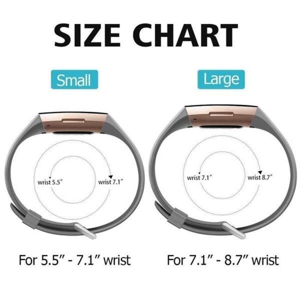 Strap-it Strap-it Bracelet silicone Fitbit Charge 4 (gris)