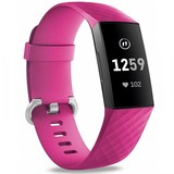Strap-it Bracelet silicone Fitbit Charge 4 (rose vif)