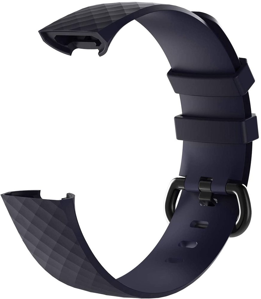 Strap-it Strap-it Bracelet silicone Fitbit Charge 4 (bleu foncé)