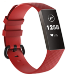 Strap-it Strap-it Bracelet silicone Fitbit Charge 4 (rouge)
