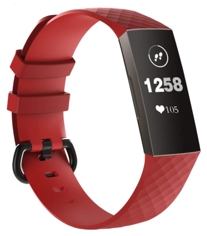 Strap-it Strap-it Bracelet silicone Fitbit Charge 4 (rouge)
