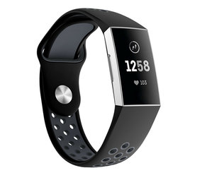 Strap-it Bracelet sport Fitbit Charge 4 (noir/gris)