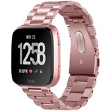 Strap-it Bracelet acier Fitbit Versa (rose)