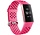 Strap-it Bracelet silicone avec trous Fitbit Charge 3 (rose vif)