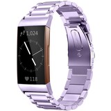 Strap-it Bracelet acier Fitbit Charge 4 (violet)