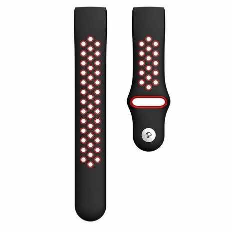 Strap-it Strap-it Bracelet sport Fitbit Charge 4 (noir/rouge)