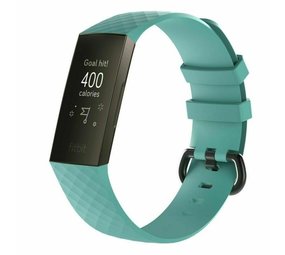 Strap-it Bracelet silicone Fitbit Charge 4 (aqua)