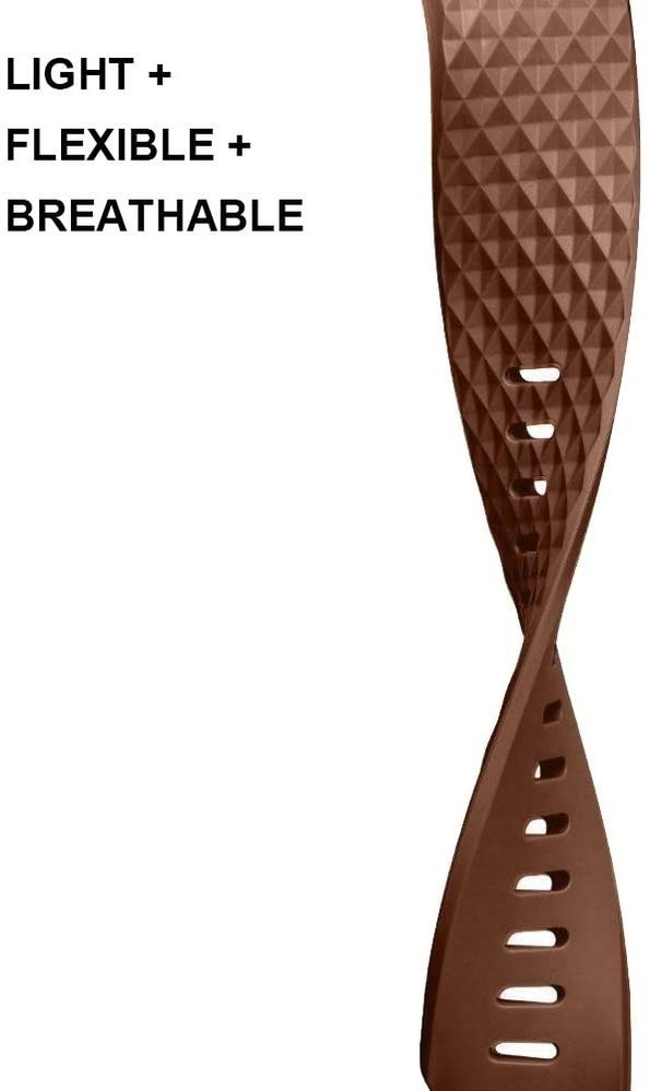 Strap-it Strap-it Bracelet silicone Fitbit Charge 4 (marron)