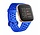 Strap-it Bracelet silicone avec trous Fitbit Versa (bleu)