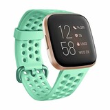 Strap-it Bracelet silicone avec trous Fitbit Versa (aqua)