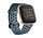 Strap-it Bracelet silicone avec trous Fitbit Versa (gris bleu)