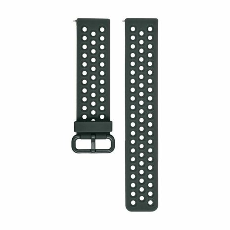Strap-it Strap-it Bracelet silicone avec trous Fitbit Versa (gris bleu)