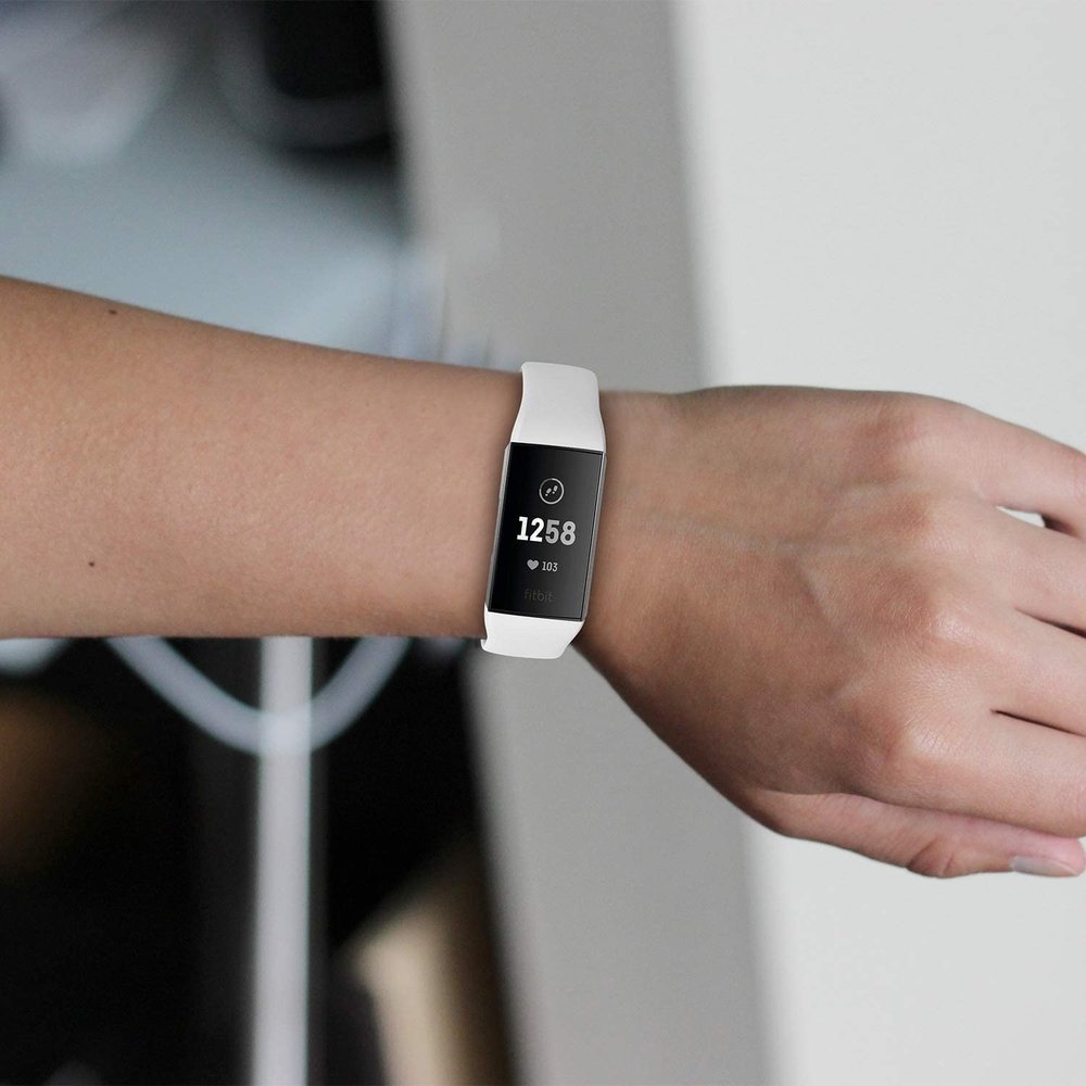 Strap-it Strap-it Bracelet sport Fitbit Charge 3 (blanc)