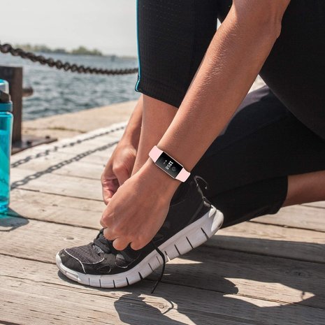 Strap-it Strap-it Bracelet sport Fitbit Charge 3 (rose)