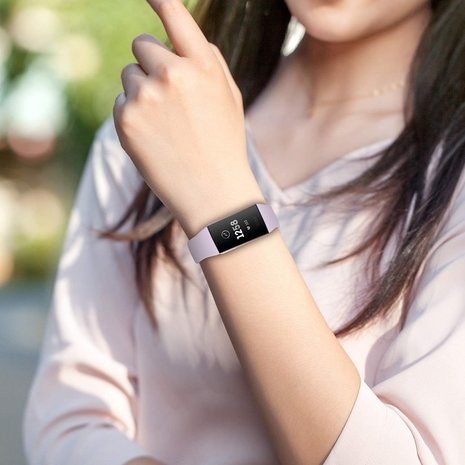 Strap-it Strap-it Bracelet sport Fitbit Charge 3 (lavande)
