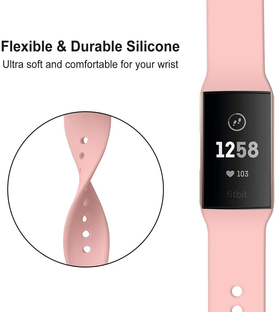 Strap-it Strap-it Bracelet sport Fitbit Charge 4 (rose)