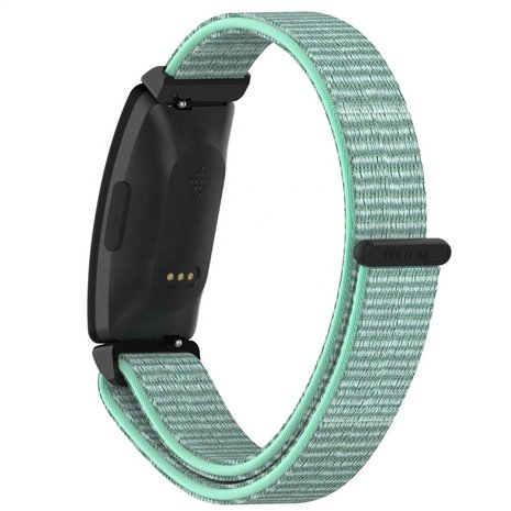 Strap-it Strap-it Bracelet nylon Fitbit Inspire (aqua)