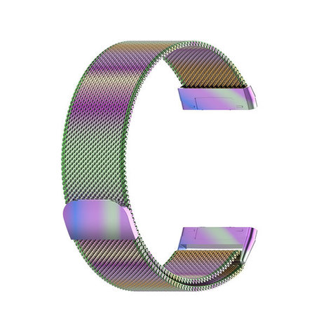 Strap-it Strap-it Bracelet Milanais Fitbit Versa 3 (arc-en-ciel)