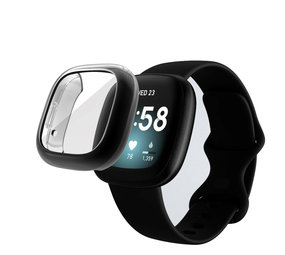Strap-it Coque de protection Fitbit Versa 3 TPU (noir)