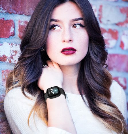 Strap-it Strap-it Bracelet Milanais Fitbit Sense (noir) Strap-it Strap-it Bracelet Milanais Fitbit Sense (noir)