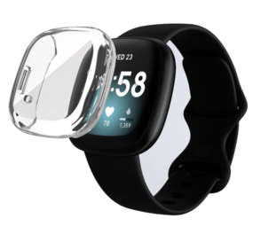 Strap-it Coque de protection Fitbit Sense TPU (transparent)