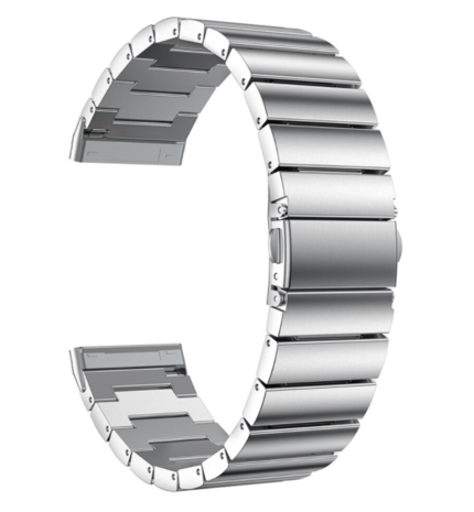 Strap-it Strap-it Bracelet métal Fitbit Versa 3 (argent)
