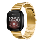 Strap-it Strap-it Bracelet métal Fitbit Sense (or)