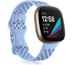 Strap-it Bracelet silicone avec trous Fitbit Versa 3 (lilas)