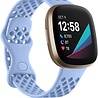 Strap-it Strap-it Bracelet silicone avec trous Fitbit Sense (lilas) Strap-it Strap-it Bracelet silicone avec trous Fitbit Sense (lilas)