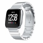 Strap-it Strap-it Bracelet métal Fitbit Versa (argent)