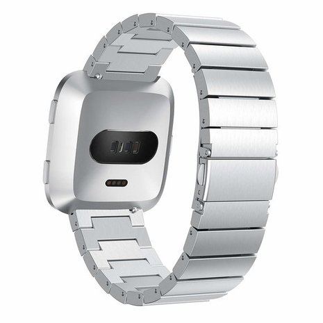 Strap-it Strap-it Bracelet métal Fitbit Versa (argent)