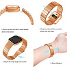 Strap-it Strap-it Bracelet métal Fitbit Versa (or rose) Strap-it Strap-it Bracelet métal Fitbit Versa (or rose)