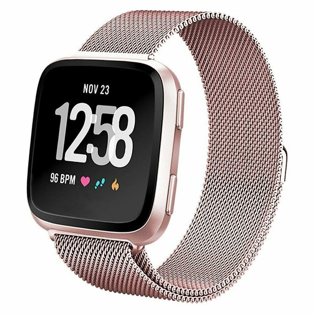 Strap-it Strap-it Bracelet Milanais Fitbit Versa (rose)