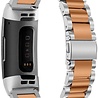 Strap-it Strap-it Bracelet acier Fitbit Charge 4 (argent/or rose) Strap-it Strap-it Bracelet acier Fitbit Charge 4 (argent/or rose)