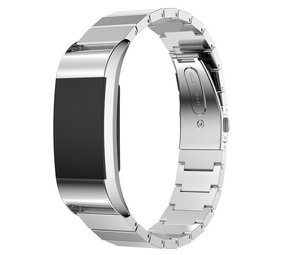 Strap-it Bracelet métal Fitbit Charge 2 (argent)