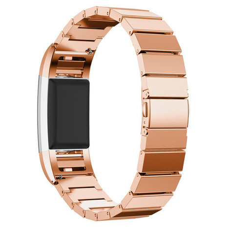 Strap-it Strap-it Bracelet métal Fitbit Charge 2 (or rose)