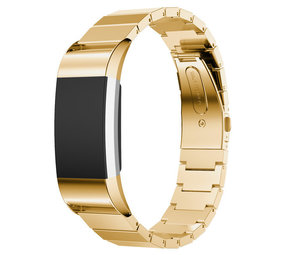 Strap-it Bracelet métal Fitbit Charge 2 (or)