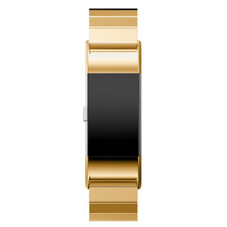 Strap-it Strap-it Bracelet métal Fitbit Charge 2 (or)