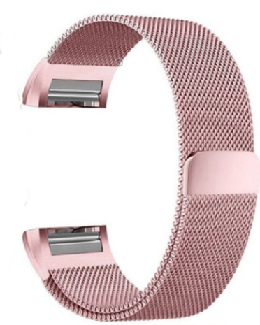 Strap-it Strap-it Bracelet Milanais Fitbit Charge 2 (rose)