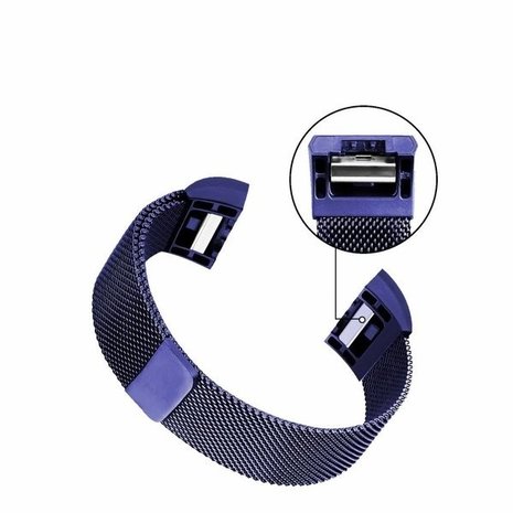 Strap-it Strap-it Bracelet Milanais Fitbit Charge 2 (bleu)