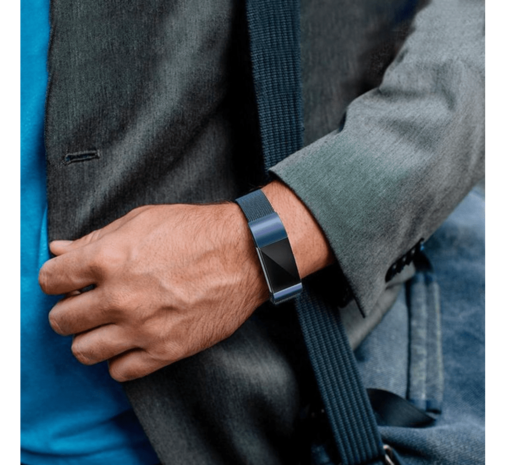 Strap-it Strap-it Bracelet Milanais Fitbit Charge 2 (bleu)