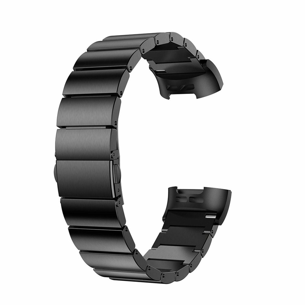 Strap-it Strap-it Bracelet métal Fitbit Charge 4 (noir)