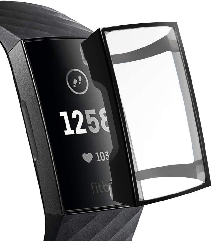 Strap-it Strap-it Coque de protection Fitbit Charge 3/4 TPU (noir)