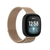 Strap-it Bracelet Milanais Fitbit Versa 3 (champagne)