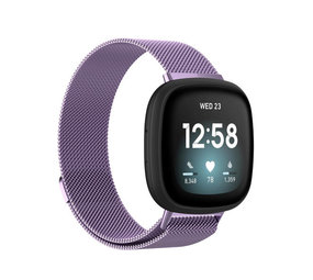 Strap-it Bracelet Milanais Fitbit Sense (violet clair)