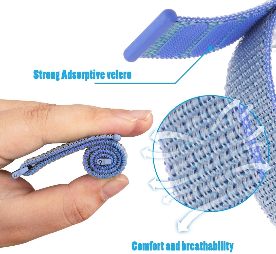 Strap-it Strap-it Bracelet nylon Fitbit Versa 3 (bleu clair)