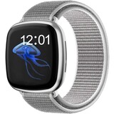 Strap-it Bracelet en nylon Fitbit Sense (coquillage)